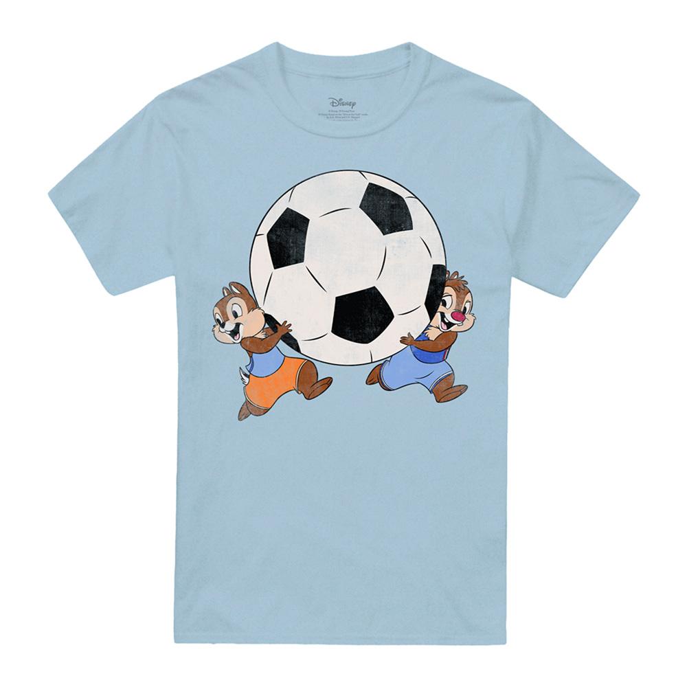 Light Blue - Front - Chip ´N´ Dale Unisex Adult Football T-Shirt