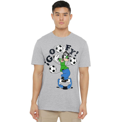 Athletic Heather - Side - Disney Unisex Adult Goofy Football Midweight T-Shirt