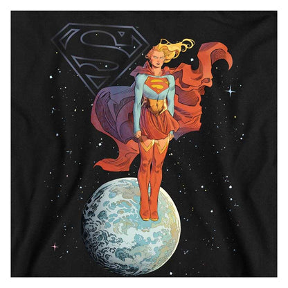 Black - Side - Supergirl Unisex Adult Galactic Woman Of Tomorrow Sweatshirt