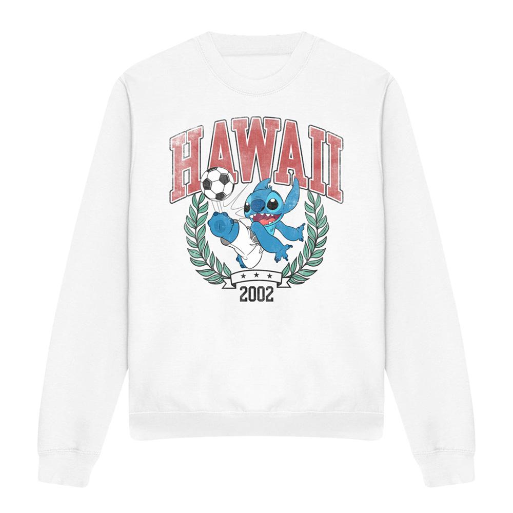 White - Front - Lilo & Stitch Unisex Adult Ball Sweatshirt