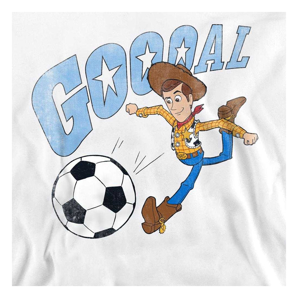White - Side - Toy Story Unisex Adult Goal Woody Sweatshirt