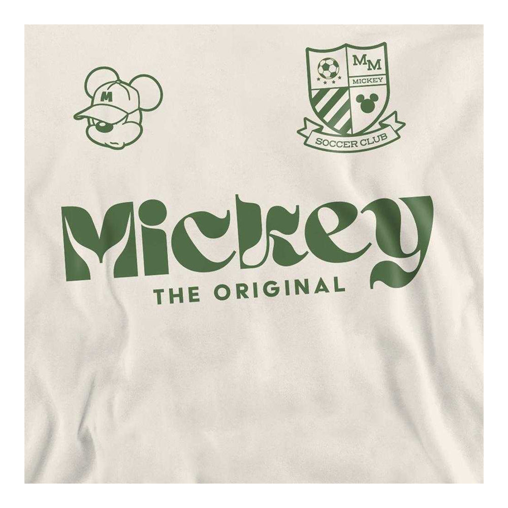 Natural - Side - Disney Unisex Adult Football USA Mickey Mouse Sweatshirt