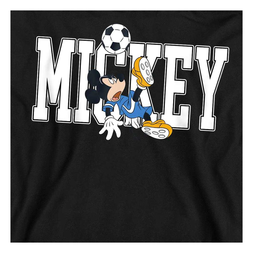 Black - Side - Disney Unisex Adult Football Kick Mickey Mouse Sweatshirt