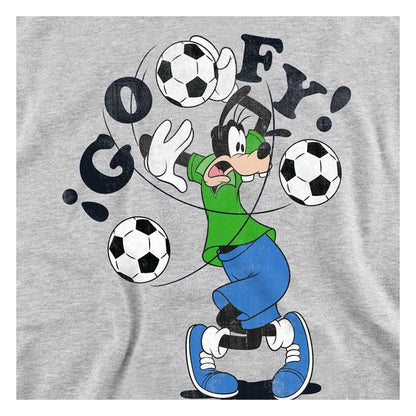 Athletic Heather - Side - Disney Unisex Adult Football Tangle Goofy Sweatshirt