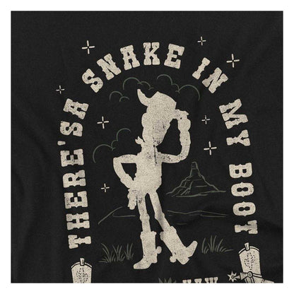 Black - Side - Toy Story 5 Childrens-Kids There´s A Snake In My Boot Woody Sweatshirt
