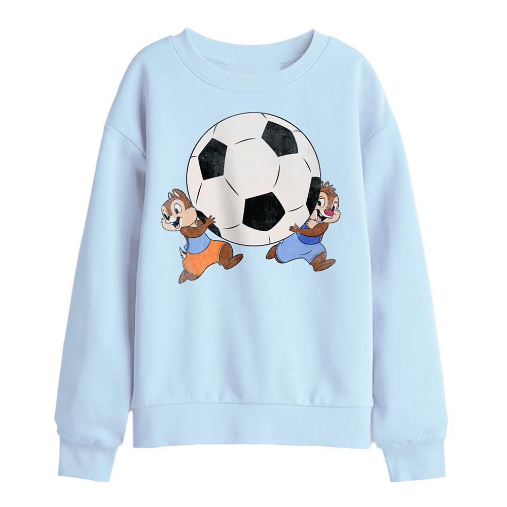 Light Blue - Front - Disney Childrens-Kids Chip and Dale Football Sweatshirt