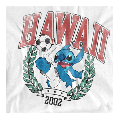 White - Side - Lilo & Stitch Womens-Ladies Stitch Ball Fashion T-Shirt