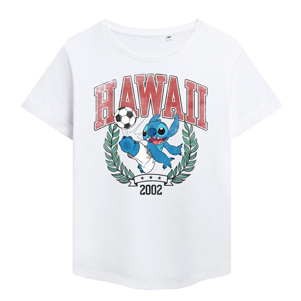 White - Front - Lilo & Stitch Womens-Ladies Stitch Ball Fashion T-Shirt