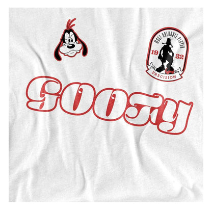 White - Side - Disney Womens-Ladies Goofy Football Jersey Fashion T-Shirt