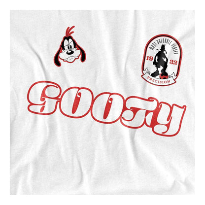 White - Side - Disney Womens-Ladies Goofy Football Jersey T-Shirt