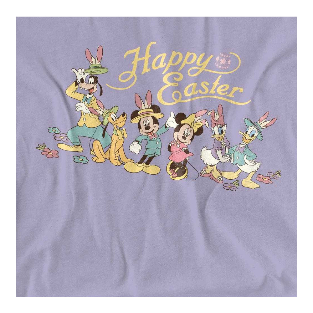 Lavender - Side - Mickey Mouse & Friends Womens-Ladies Mickey Mouse & Friends Easter T-Shirt