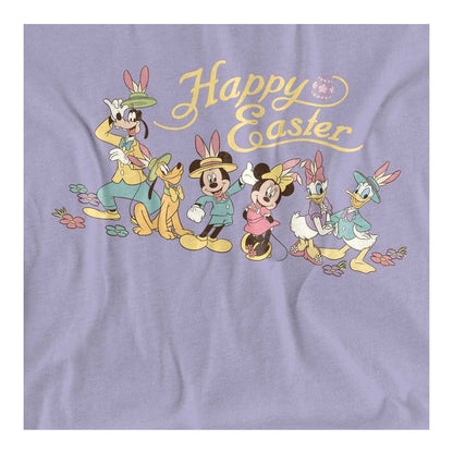 Lavender - Side - Mickey Mouse & Friends Womens-Ladies Mickey Mouse & Friends Easter T-Shirt