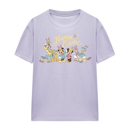 Lavender - Front - Mickey Mouse & Friends Womens-Ladies Mickey Mouse & Friends Easter T-Shirt