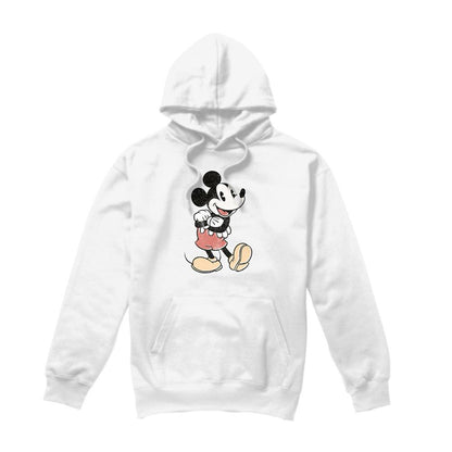 White - Front - Disney Unisex Adult Mickey Mouse Vintage Hoodie