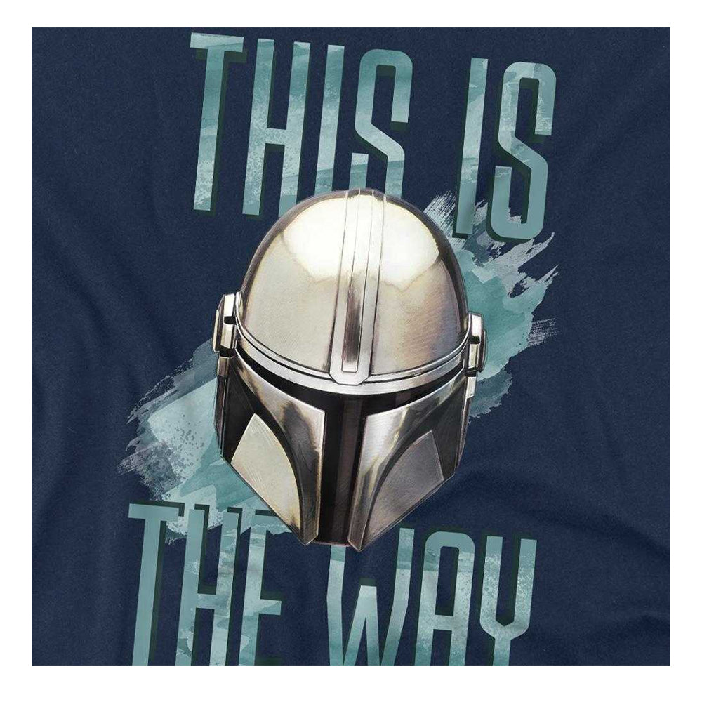 Navy - Side - Star Wars Unisex Adult This Is The Way Ringspun Cotton T-Shirt
