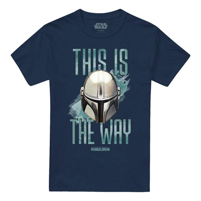 Navy - Front - Star Wars Unisex Adult This Is The Way Ringspun Cotton T-Shirt