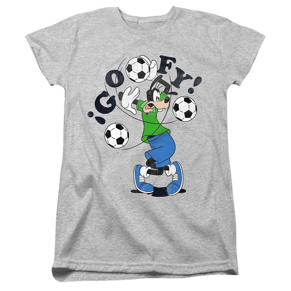 Athletic Heather - Front - Disney Womens-Ladies Goofy Football T-Shirt