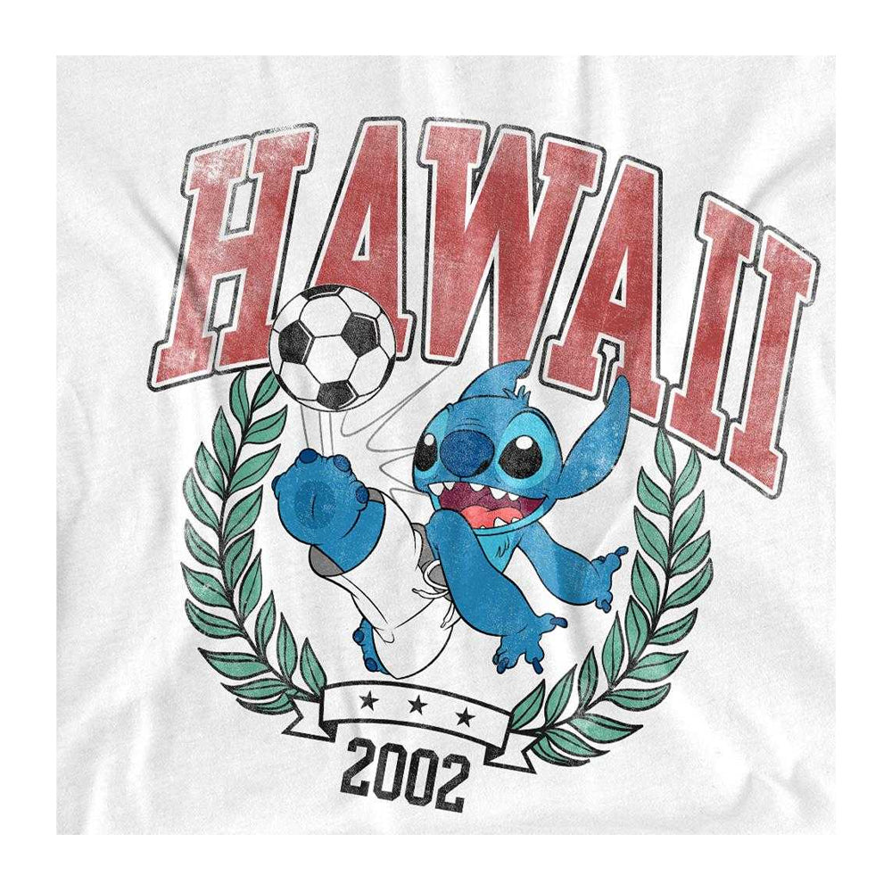 White - Side - Lilo & Stitch Womens-Ladies Stitch Ball T-Shirt