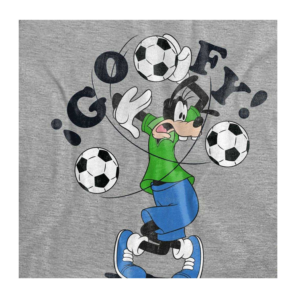 Athletic Heather - Side - Disney Womens-Ladies Goofy Football Fashion T-Shirt