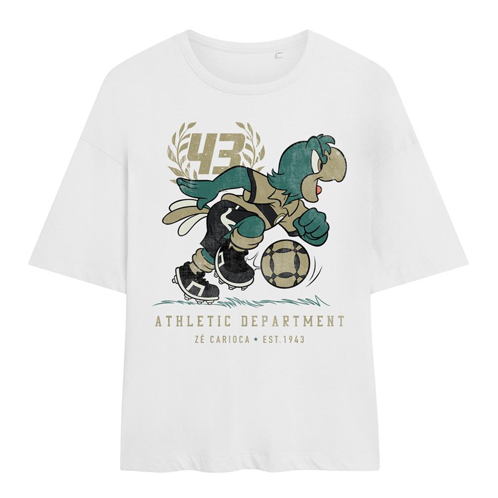 White - Front - Disney Womens-Ladies Ze 43 Football Oversized T-Shirt