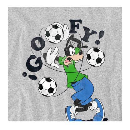 Athletic Heather - Side - Disney Childrens-Kids Goofy Football Sweatshirt