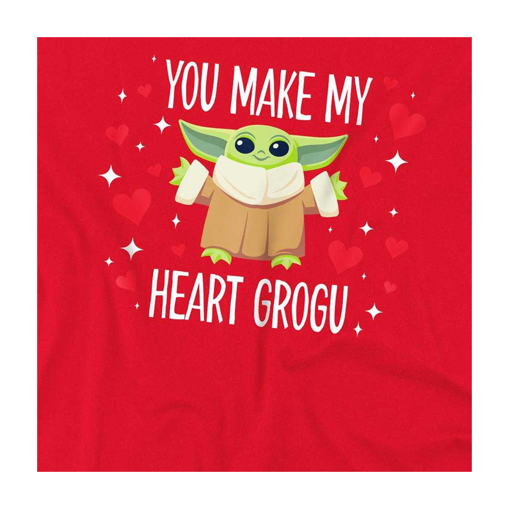 Red - Side - Star Wars Unisex Adult Grogu Star Wars T-Shirt