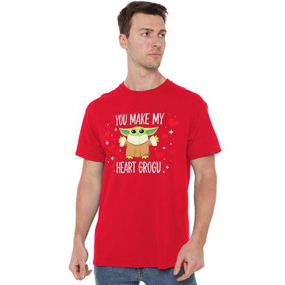 Red - Lifestyle - Star Wars Unisex Adult Grogu Star Wars T-Shirt