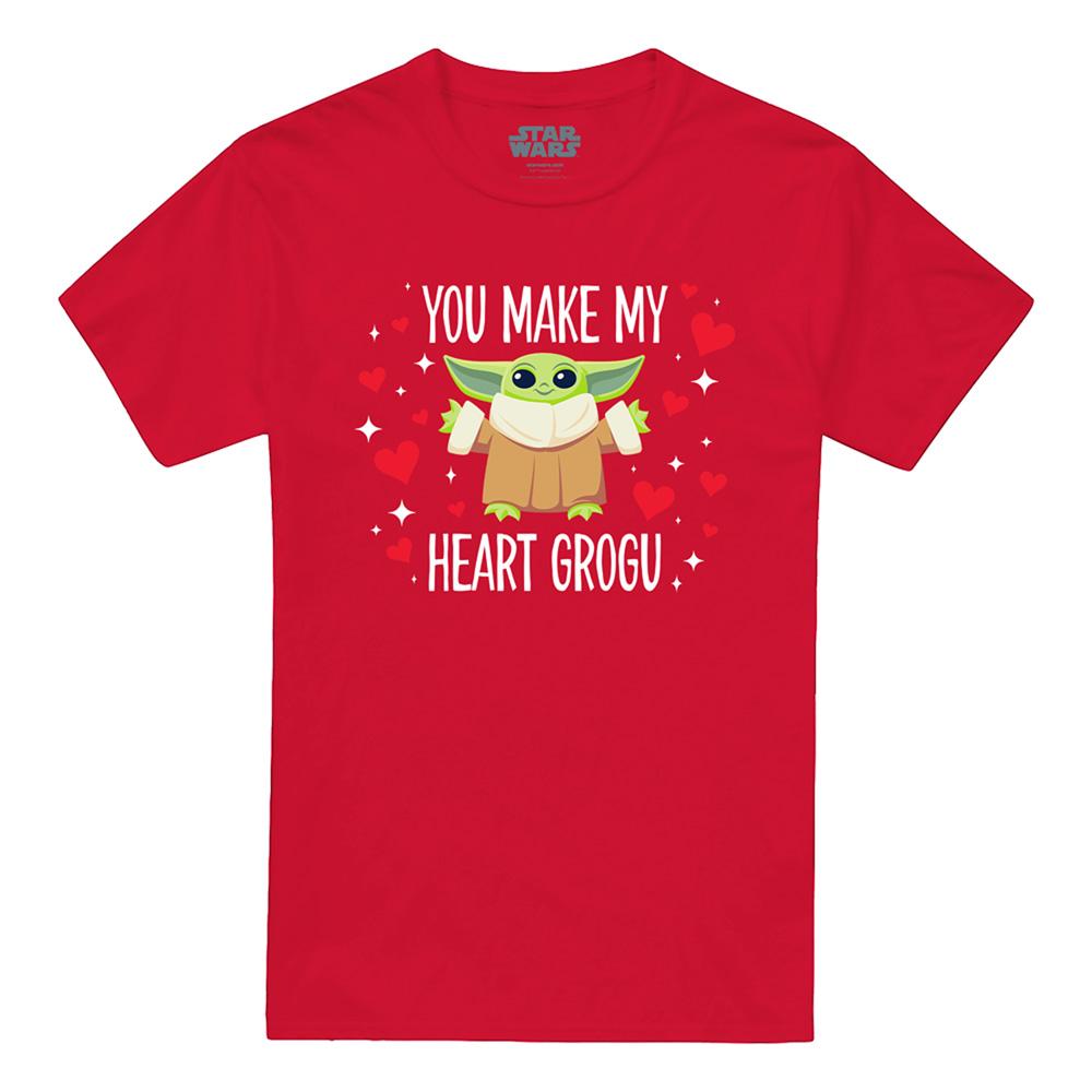 Red - Front - Star Wars Unisex Adult Grogu Star Wars T-Shirt