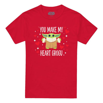 Red - Front - Star Wars Unisex Adult Grogu Star Wars T-Shirt