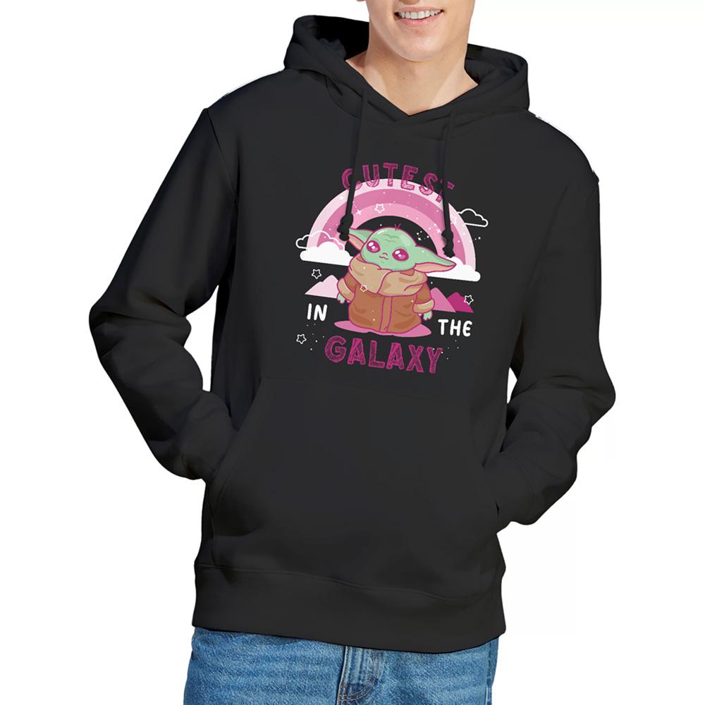 Black - Lifestyle - Star Wars Unisex Adult Cutest In The Galaxy Grogu Long-Sleeved Hoodie