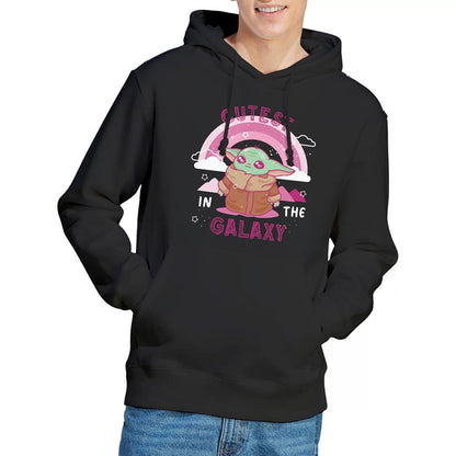 Black - Lifestyle - Star Wars Unisex Adult Cutest In The Galaxy Grogu Long-Sleeved Hoodie