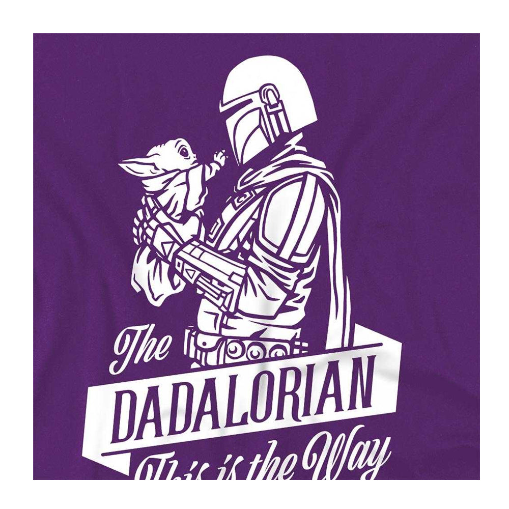 Purple - Side - Star Wars Mens Dadalorian Star Wars: The Mandalorian T-Shirt