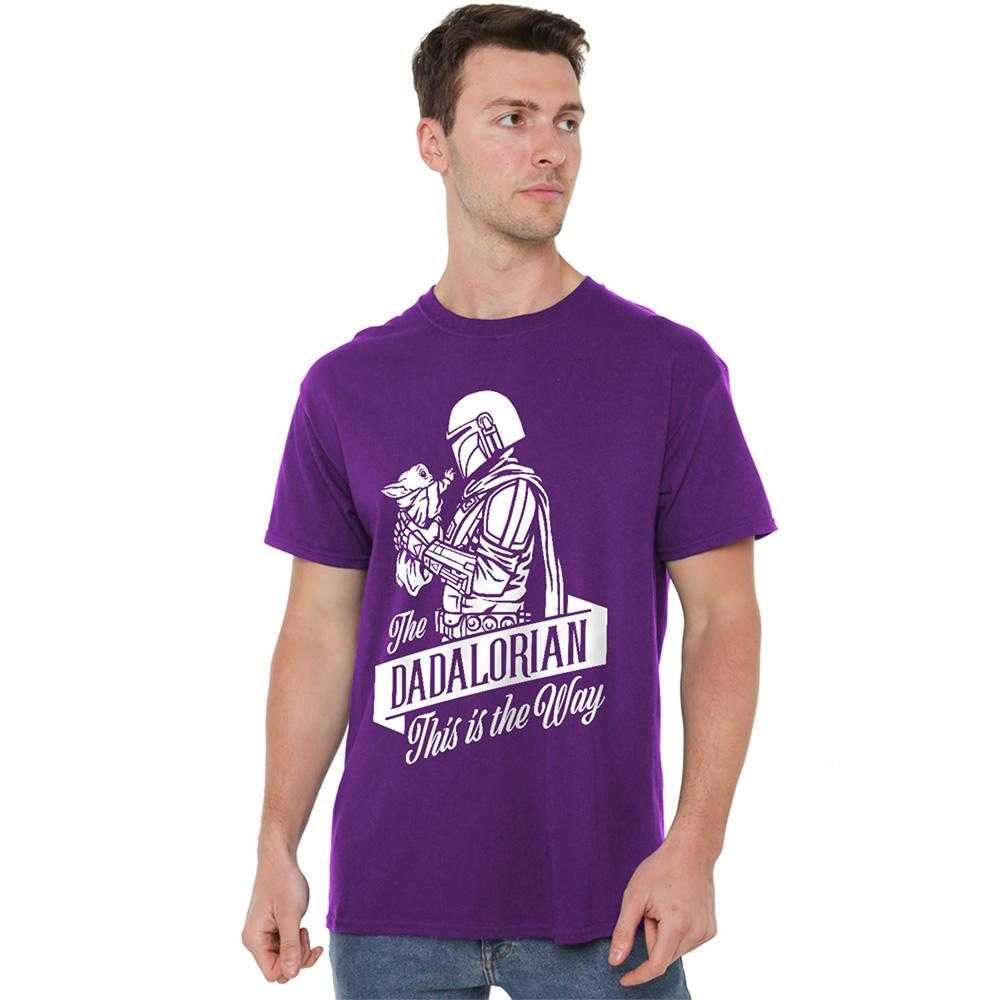 Purple - Lifestyle - Star Wars Mens Dadalorian Star Wars: The Mandalorian T-Shirt