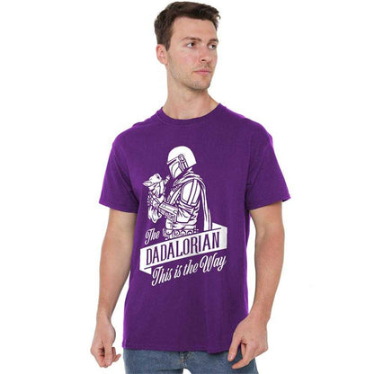 Purple - Lifestyle - Star Wars Mens Dadalorian Star Wars: The Mandalorian T-Shirt