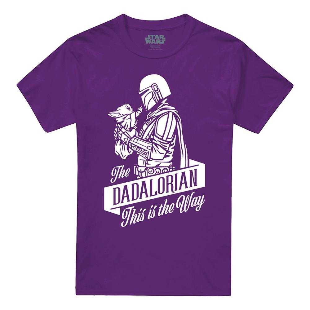 Purple - Front - Star Wars Mens Dadalorian Star Wars: The Mandalorian T-Shirt