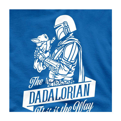 Royal Blue - Side - Star Wars Mens Dadalorian Ringspun Cotton T-Shirt