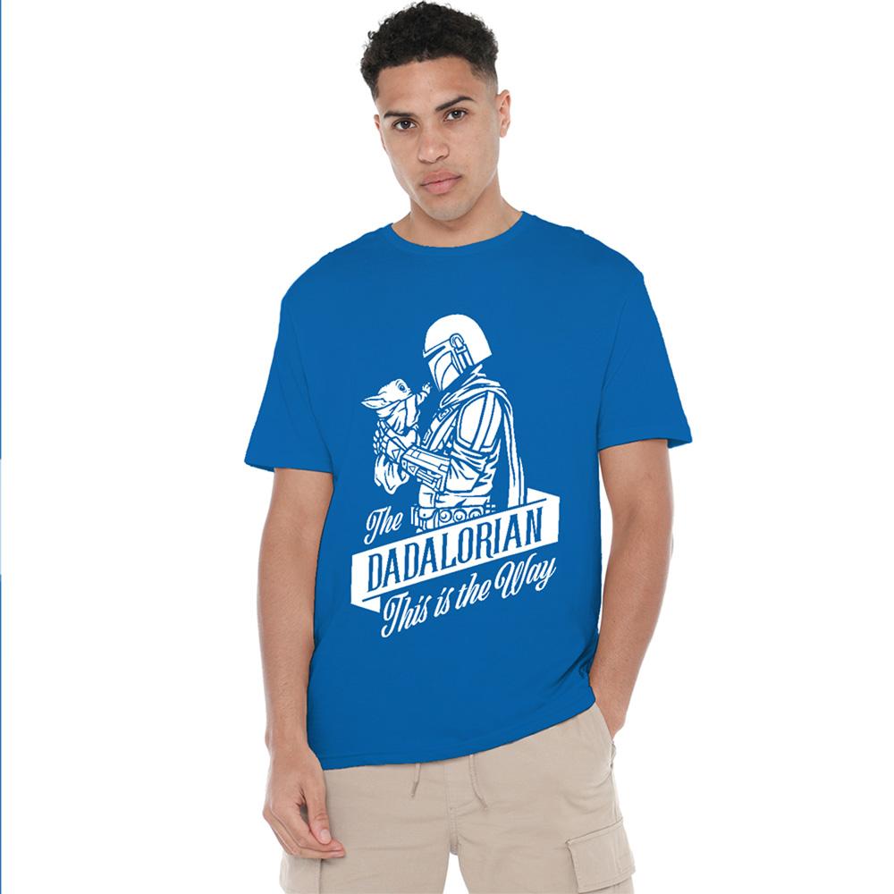 Royal Blue - Lifestyle - Star Wars Mens Dadalorian Ringspun Cotton T-Shirt