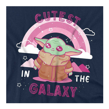 Navy - Side - Star Wars Unisex Adult Cutest In The Galaxy Grogu T-Shirt