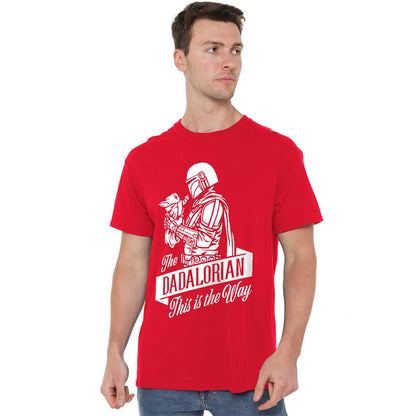 Red - Lifestyle - Star Wars Unisex Adult Dadalorian Ringspun Cotton T-Shirt