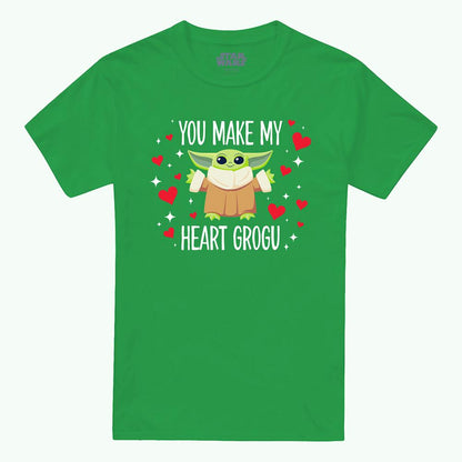 Kelly Green - Front - Star Wars Unisex Adult Grogu Ringspun Cotton T-Shirt