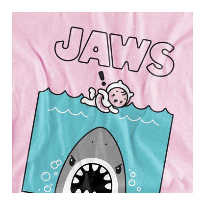 Pink - Side - Jaws Childrens-Kids Kawaii 50th T-Shirt