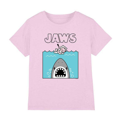 Pink - Front - Jaws Childrens-Kids Kawaii 50th T-Shirt