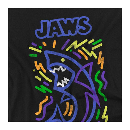 Black - Side - Jaws Childrens-Kids Graffiti 50th T-Shirt