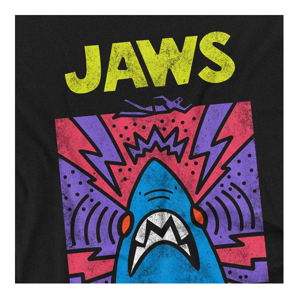 Black - Side - Jaws Childrens-Kids Pen T-Shirt