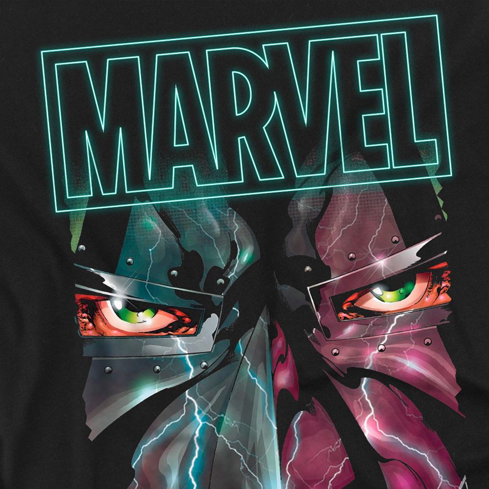 Black - Side - Marvel Unisex Adult Doctor Doom Glow T-Shirt