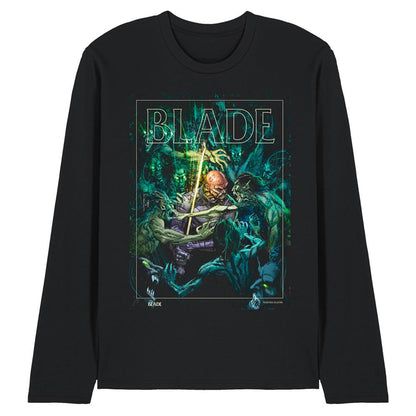 Black - Front - Marvel Universe Unisex Adult Blade Ringspun Cotton T-Shirt