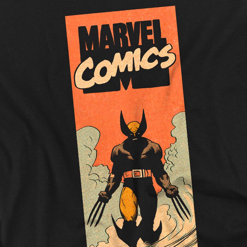 Black - Side - X-Men Unisex Adult Wolverine T-Shirt