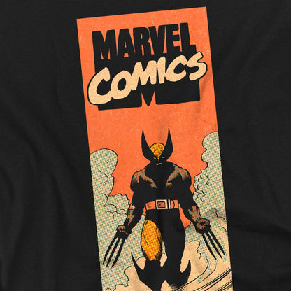 Black - Side - X-Men Unisex Adult Wolverine T-Shirt