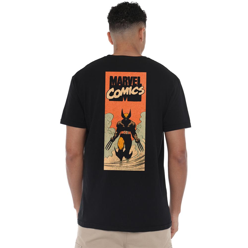 Black - Pack Shot - X-Men Unisex Adult Wolverine T-Shirt