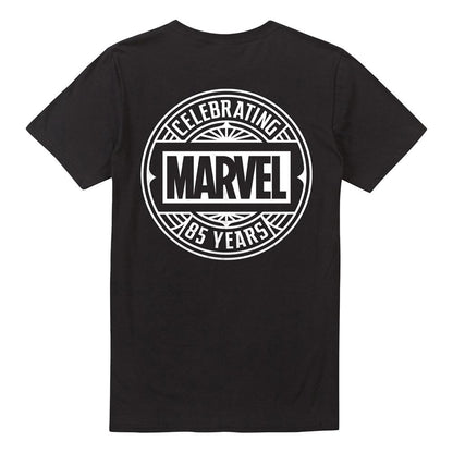 Black - Back - Marvel Universe Unisex Adult 85 Years T-Shirt